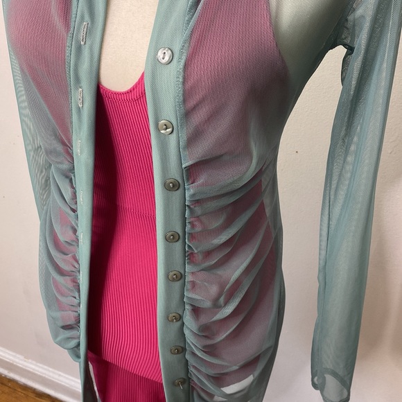 Green mesh dress - Picture 5 of 14